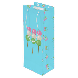 Anime Blue Pastel Dango Wine Gift Bag