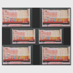 Anime Books Wrapping Paper