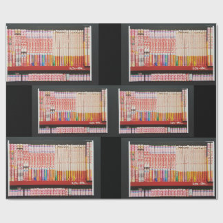 Anime Books Wrapping Paper