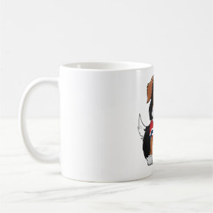 Anime Border Collie with Norway Flag Coffee Mug