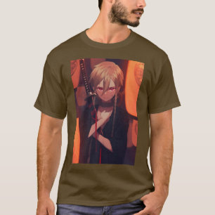 Anime Boy Aesthetic Japanese Samurai Otaku (2) T-Shirt