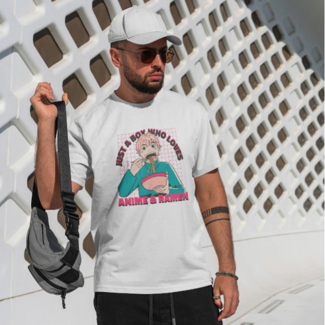 Anime Boy Eating Ramen  T-Shirt (Creator Uploaded)