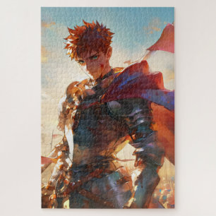 Anime Boy Knight Jigsaw Puzzle