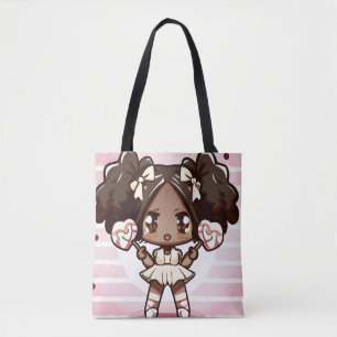 anime candy girl tote bag