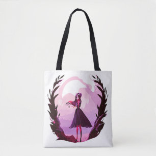 anime candy girl tote bag