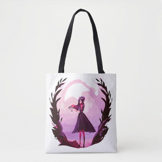 anime candy girl tote bag (Front)