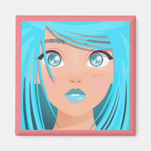 ANIME CARTOON GIRL  MAGNET