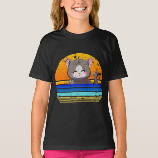 Anime Cat | Gift For Girl's Birthday T-Shirt