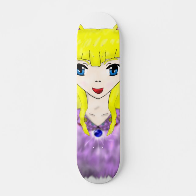 Anime Cat Girl Skateboard (Front)