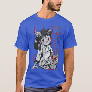Anime Cat Girl Utsukushii Japanese Aesthetics O T-Shirt
