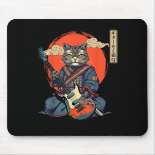 Anime Cat Japanese Samurai Tattoo Kawaii Ninja Gui Mouse Mat