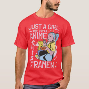 Anime Cats & Ramen Girl Japan T-Shirt