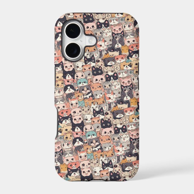 Anime cats repeating pattern (Back)