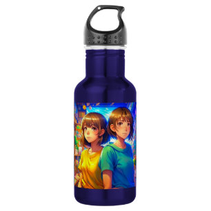 Anime Characters Colourful Art 532 Ml Water Bottle