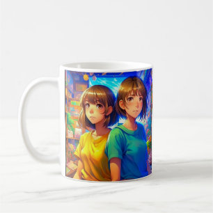 Anime Characters Colourful Art  Coffee Mug