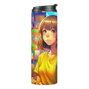 Anime Characters Colourful Art  Thermal Tumbler