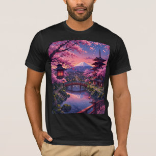 Anime Cherry Blossom Sakura T-Shirt