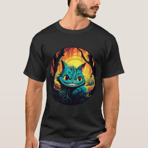 Anime Cheshire Cat Alice in Wonderland  T-Shirt