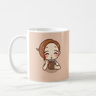 Anime Chibi girl with coffee Coffee Mug