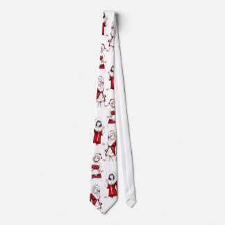 Anime Chick Christmas Tie