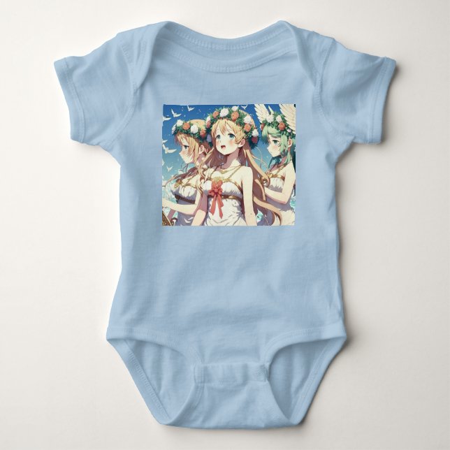 Anime Choir Baby Bodysuit (Front)