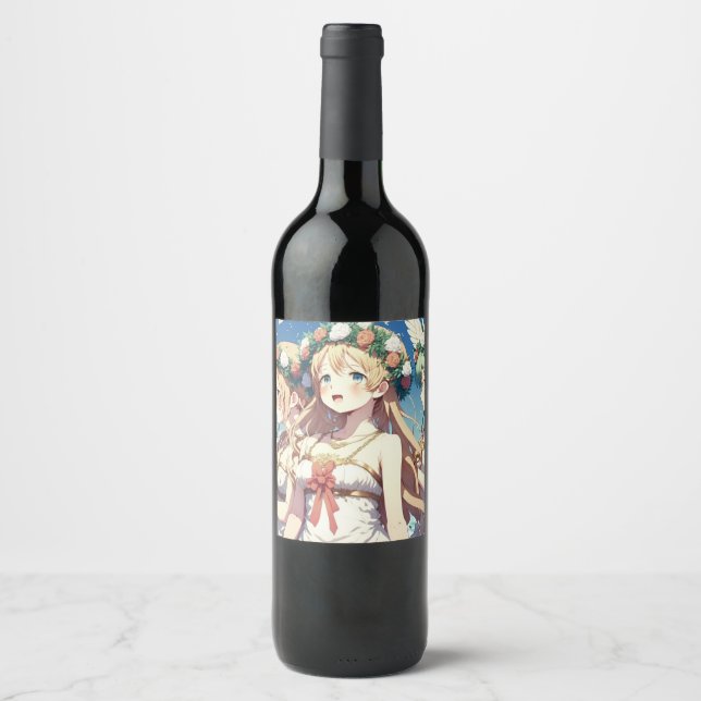 Anime Choir Wine Label (Front)