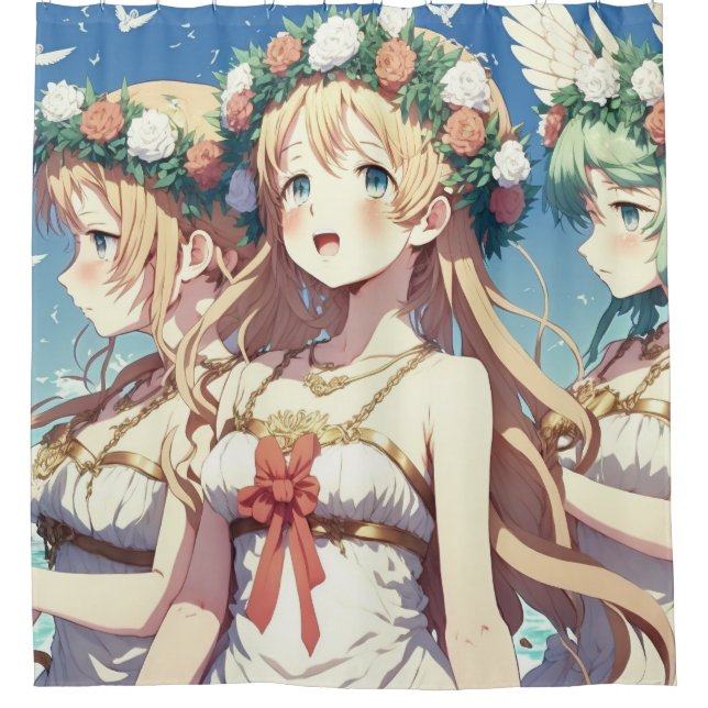Anime Chor Shower Curtain (Front)