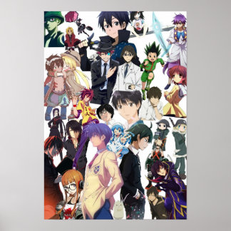 Anime Collage 1 Poster