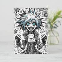 anime comic cheerful art original blu_eyes black_a