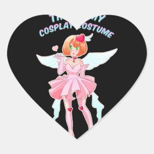 Anime Cosplay Costume Kawaii Otaku Convention Gift Heart Sticker