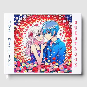 Anime Couple Themed Our Wedding  Guest Book