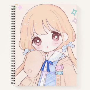 Anime Cute Girl  Notebook