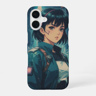 Anime Cyperpunk Girl iPhone 16 Case