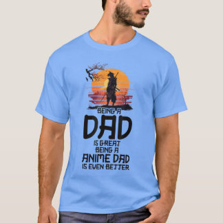Anime Dad Jokes Funny Fathers Day Anamae Otaku Man T-Shirt