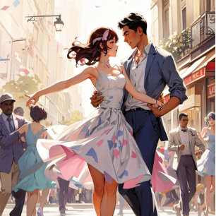 Anime Dancing Jigsaw Puzzle 