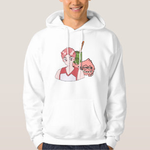 Anime Demon Boy with Matcha Strawberry Bubble Tea Hoodie