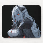 Anime Demon Girl Mouse Mat<br><div class="desc">If you like anime,  this design will be perfect for you. It shows a demon girl.</div>