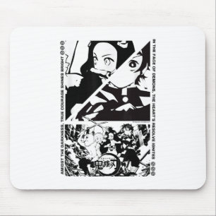 Anime Demon Slayer Characters Dynamic Scene _1  Mouse Mat
