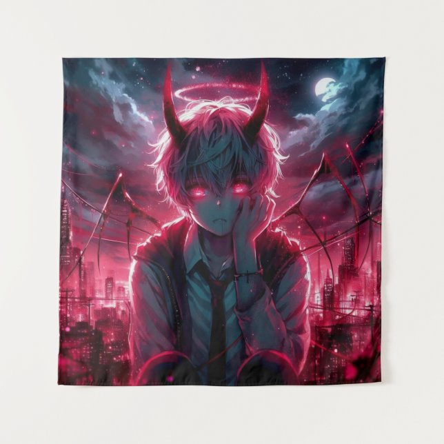 Anime Demon Tapestry (Front)