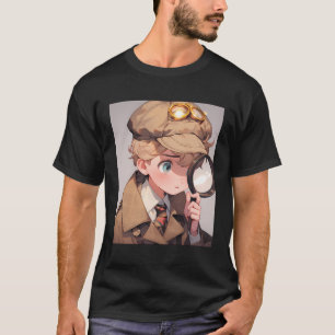 Anime Detective Private Investigator Sleuth Crime  T-Shirt