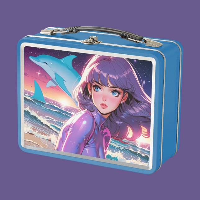 Anime dolphins  metal lunch box (Creator Uploaded)