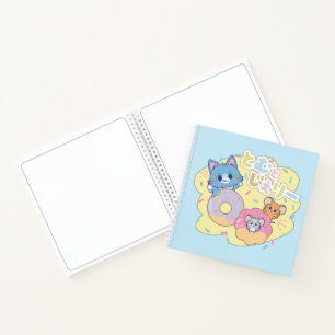 Anime Donut Delights with Tom, Jerry, and Tuffy Notebook