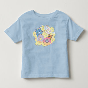 Anime Doughnut Delights with Tom, Jerry, and Tuffy Toddler T-Shirt