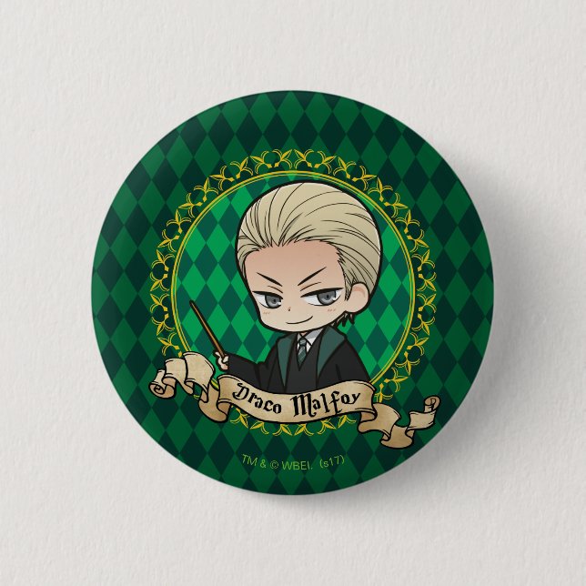 Anime Draco Malfoy 6 Cm Round Badge (Front)