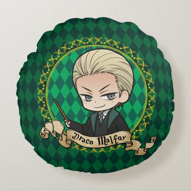 Anime Draco Malfoy Round Cushion (Front)