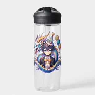 Anime Dragon Boy's Birthday Personalised Water Bottle