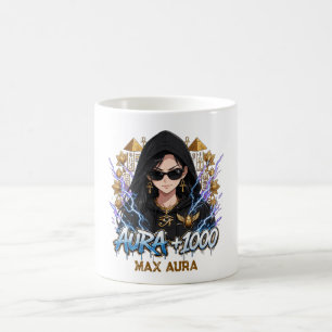 Anime Egyptian Pharaoh Girl Aura plus 1000 Streetw Coffee Mug