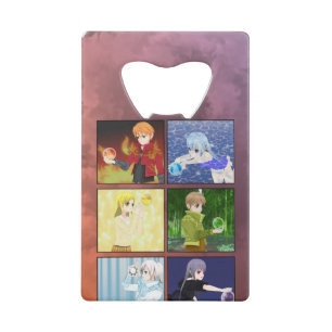 Anime Elements Card Bottle Opener