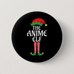 Anime Elf Christmas Theme Holiday Family Group Mat 6 Cm Round Badge
