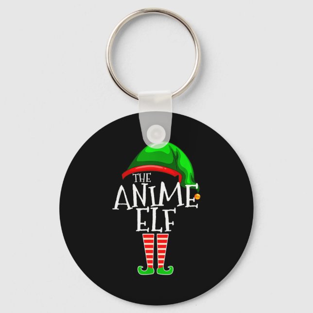 Anime Elf Group Matching Family Christmas Gift Hol Key Ring (Front)